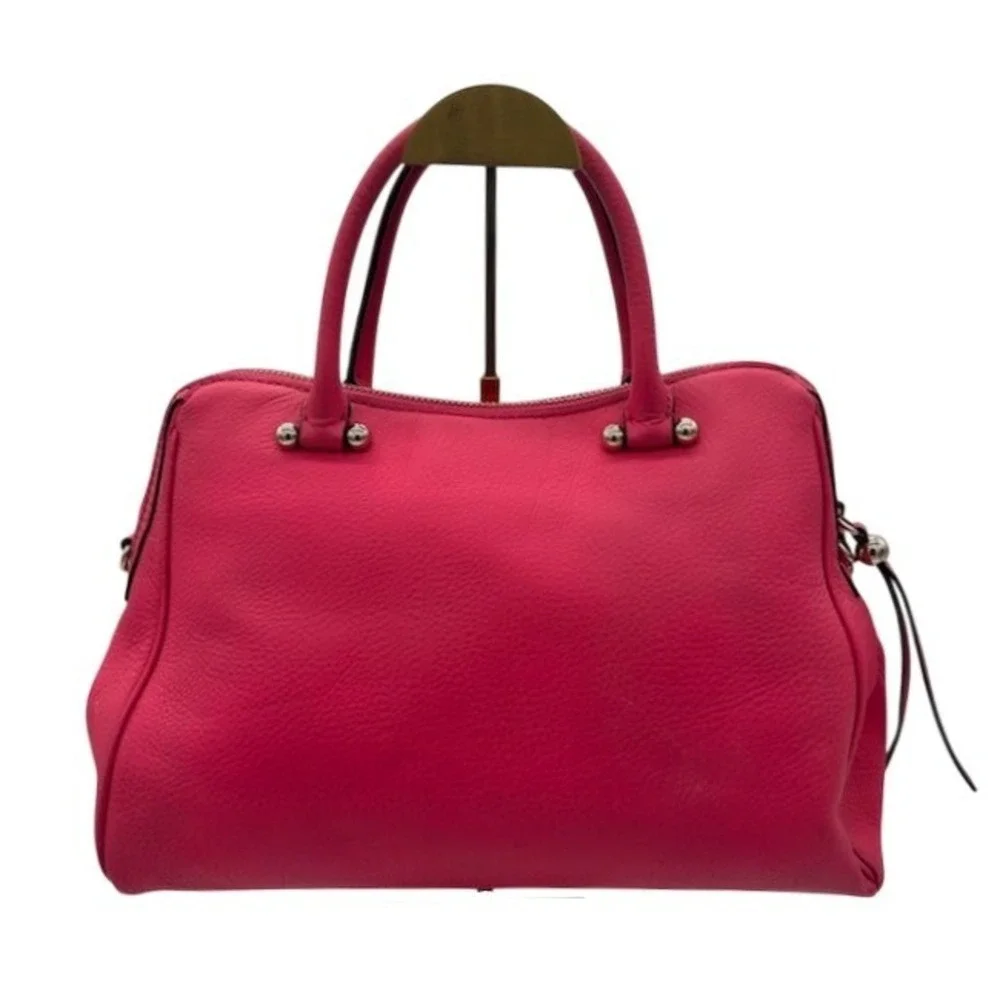 Kate Spade Satchel Bag Women's Pink Pebbled Leather Crossbody Purse